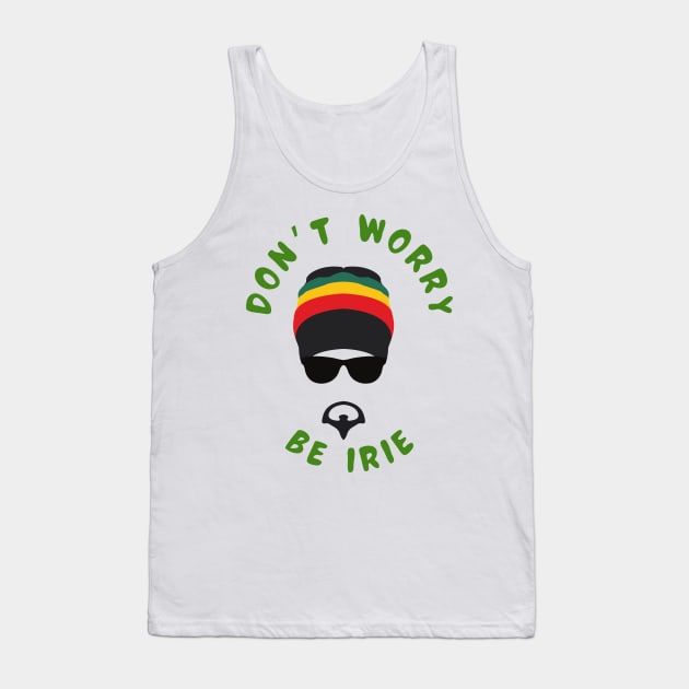 Don't Worry Be Irie Jamaican Tank Top by PurePrintTeeShop